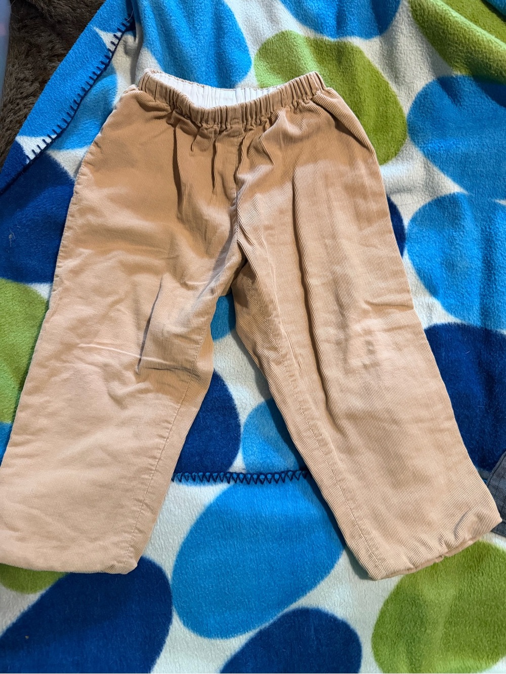 Papo d'Anjo Tan Corduroy Kids Jogger Pants